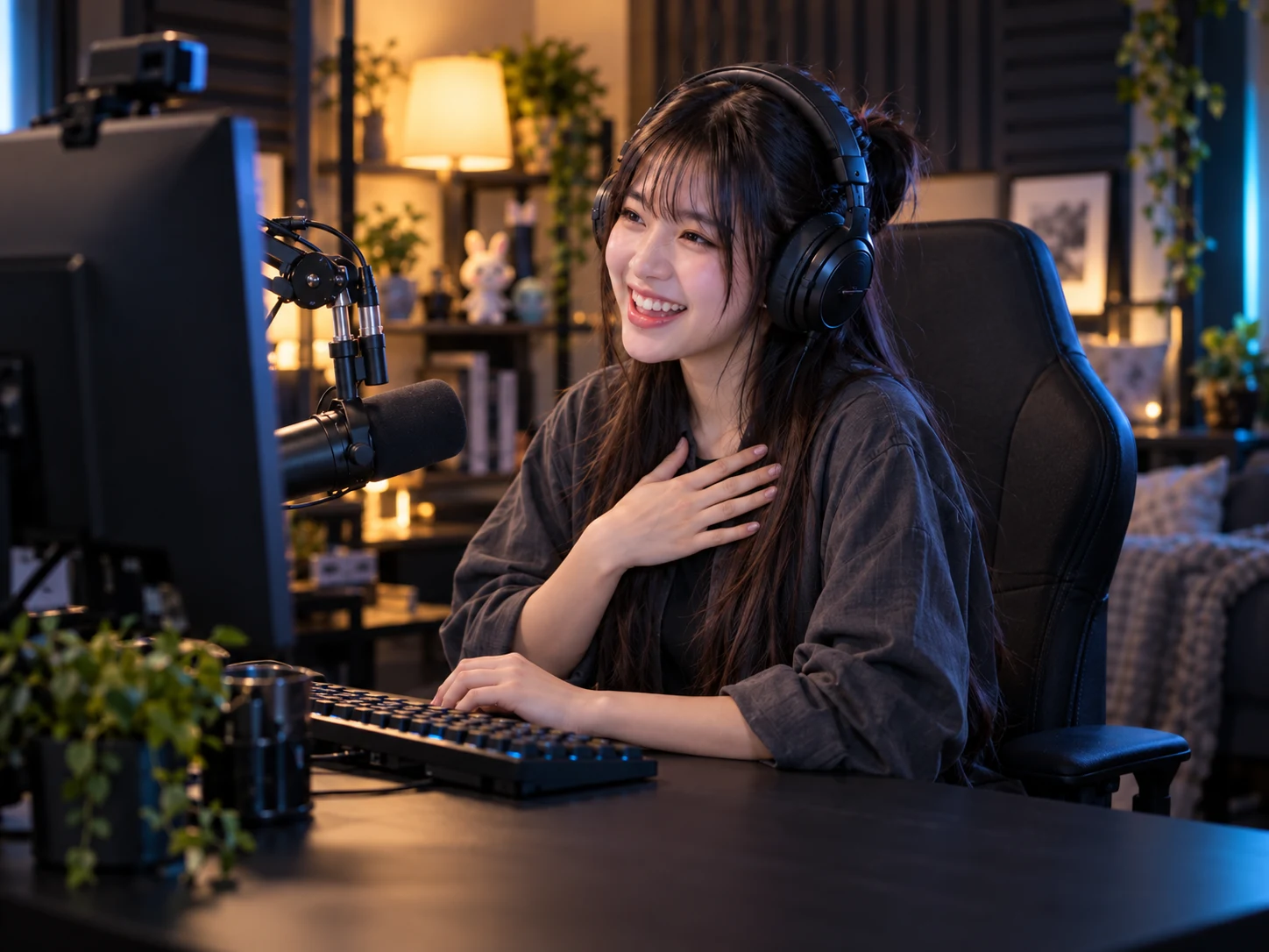MilkTea ยิ้มขอบคุณคนดูที่โต๊ะไลฟ์ พร้อมตัวอย่างข้อความโดเนท